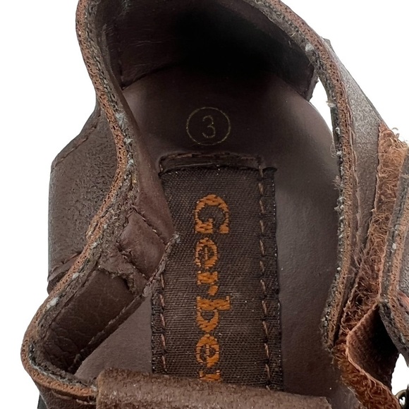 Gerber Brown Adjustable Ankle Strap Fisherman Sandals Size 3 Baby Boy's - Picture 2 of 8